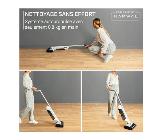 Rowenta X-Clean 10 GZ7035WO cordless vacuum and mop cleaner White