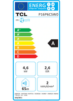 Climatiseur Mobile TCL P16P6CSW0 – 16000 BTU, Classe A, Wi-Fi IoT, R290, 38 m²