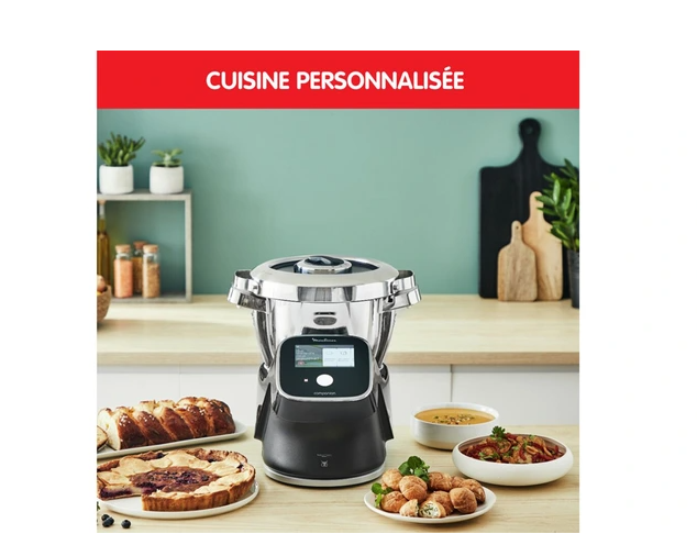 Robot de cocina Moulinex I Companion Touch Pro XL negro HF93D810