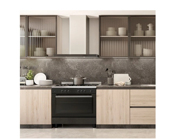Cocina de gas Airlux CC902GTBK3 - 90CM GAS NEGRO