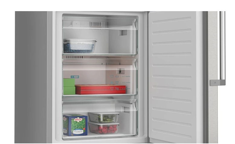 Siemens KG39NAIAU iQ500 bottom-freezer refrigerator, Silver