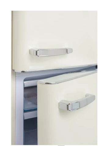 Frigelux CB255RC bottom-freezer refrigerator, vintage retro 1950s style