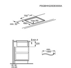 Hob with integrated extractor Aeg CCE84543CB + INTEGRATED EXTRACTOR