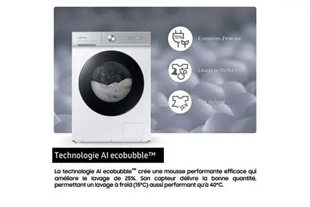 Samsung WW11DG6B85LB BESPOKE AI front-loading washing machine