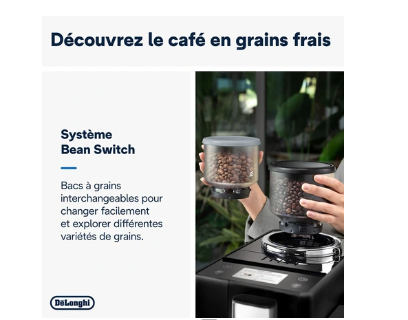 Bean-to-cup coffee machine Delonghi FEB4455.B RIVELIA Black