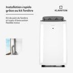 Klarstein Mobiele Airconditioner 12000 BTU – Klasse A+, R290, SEER 13, Stil 63 dB