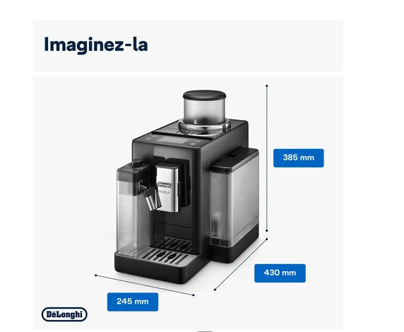 Bean-to-cup coffee machine Delonghi FEB4455.B RIVELIA Black