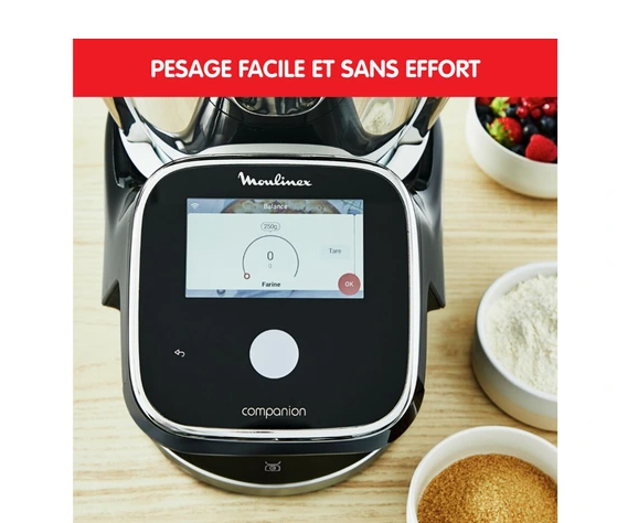 Robot de cocina Moulinex I Companion Touch Pro XL negro HF93D810