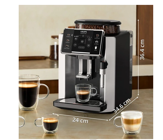 Cafetera automática Krups Sensation EA910E10 Gris