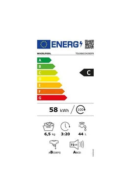 Lavadora de carga superior Whirlpool TDLRB65342BSFR