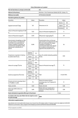 Aeg LFR73H169Q Frontlader-Waschmaschine AUTODOSE / CAREDRUM