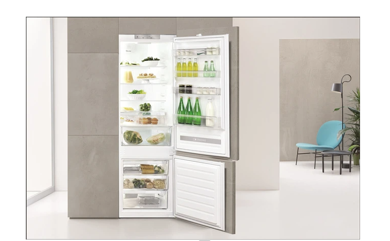 Kühl-Gefrierkombination unten Whirlpool SP408102FR – Einbaugerät 194 cm
