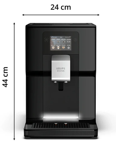 Krups Kaffeemaschine mit Mahlwerk INTUITION PREFERENCE SCHWARZ 11 GETRÄNKE EA873810