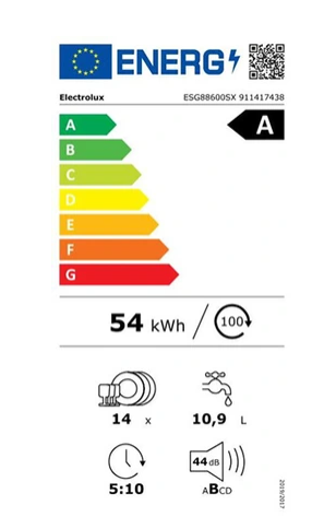 Freistehender Geschirrspüler Electrolux ESG88600SX
