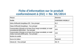Electrolux EOX8P38WH Black built-in oven