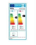 Climatiseur Mobile Réversible TCL P09F3SW1 – 9000 BTU, Classe A+/A++, Wi-Fi, 58 dB