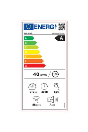 Lavadora de carga frontal Samsung WW90DB7U94GE BESPOKE AI