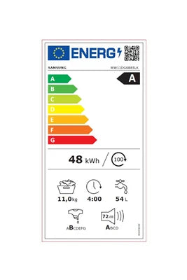 Lavadora de carga frontal Samsung WW11DG6B85LK BESPOKE AI