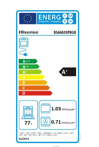 Horno encastrable Hisense BSA6633PBG8