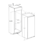 Frigorífico 1 puerta Rosieres RML5518EVWL ENCASTRABLE 177 CM