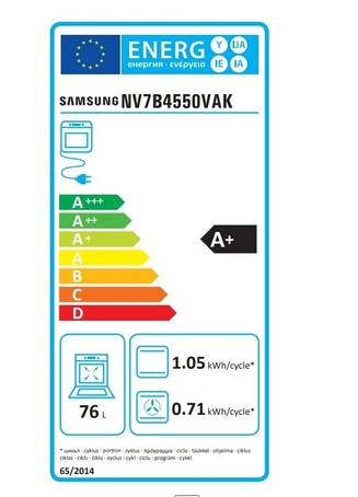 Samsung Einbaubackofen NV7B4550VAK BESPOKE