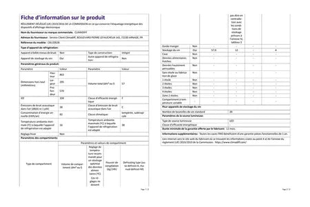 Climadiff Weinkühlschrank CBU20S2B